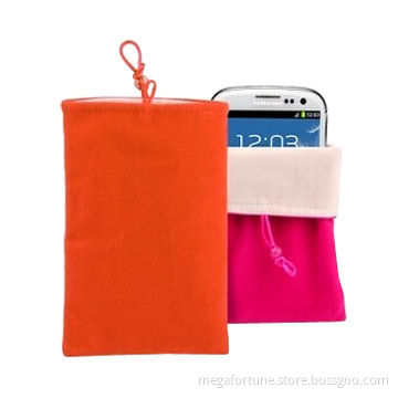 All-purpose cotton flannel pouch for Samsung Galaxy S3, power banks, MP3, earphone, charge line
